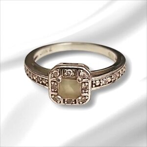 NVC Nataliya V Collister Sterling Silver Gemstones Ring Size 7 Minimalist